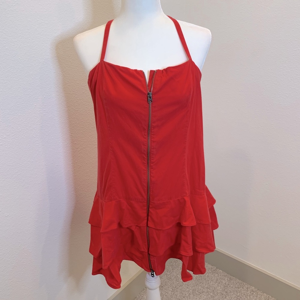 Red Ruffle Dress